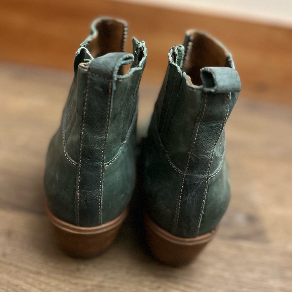 Sofft Teal Leather Ankle Ardmore Booties - Picture 5 of 9